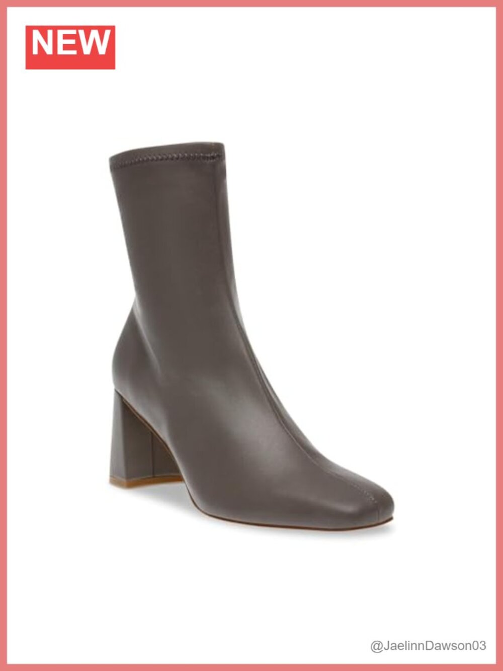 Steve Madden Harli Ankle Booties Block Heel Faux Leather Zip